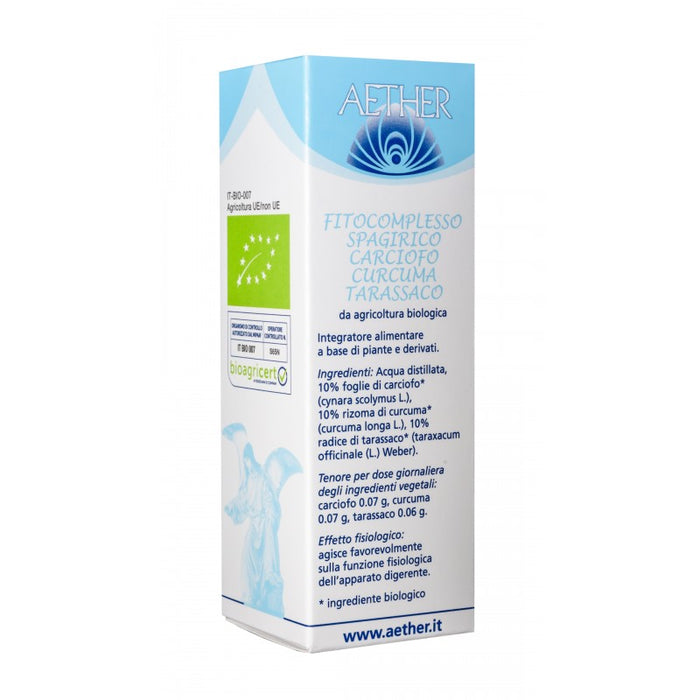 Carciofo Curcuma Tarassaco integratore alimentare a base di piante e derivati 50 ml - Aether