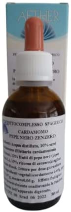 Cardamomo Pepe Nero Zenzero Integratore alimentare a base di piante e derivati 50 ml - Aether
