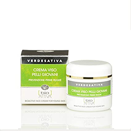 Crema viso Bioattiva PELLI GIOVANI (prevenzione prime rughe) - Verdesativa
