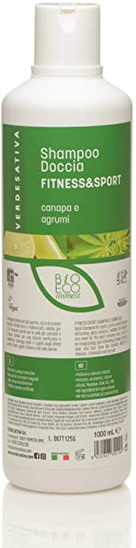 Shampoo Doccia - Fitness & Sport - canapa ed agrumi 1000 ml. - Verdesativa