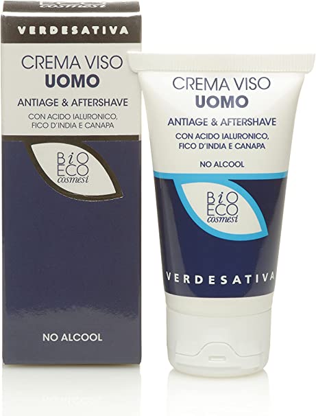 Crema viso UOMO - Anti age & after shave - Verdesativa