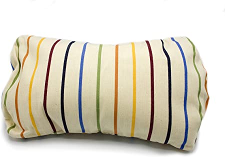 SCEN Cuscino con pula di Farro bio con Elastico, Zona Lombare 40x22 cm, Senza Cerniere e Parti Metalliche, Made in Italy, qualità Sartoriale Toscana