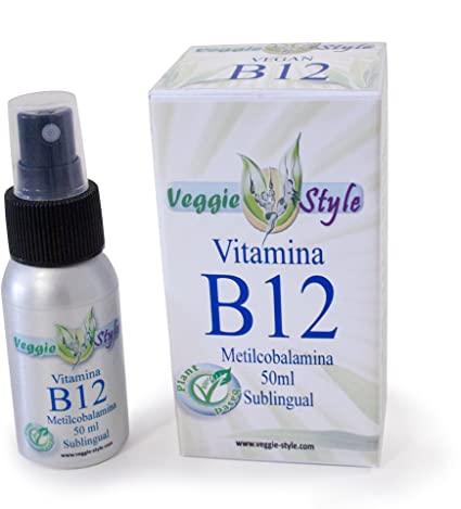 Vitamina B12 Vegan Metilcobalamina liquida spray - 100% naturale - 50 ml.- Scen