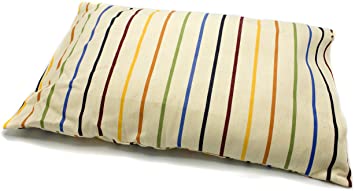 SCEN Cuscino per Lettino o per Viaggio, cm.50x30 in pula di Farro bio, Senza Cerniere e Parti Metalliche, Made in Italy, qualità Sartoriale Toscana