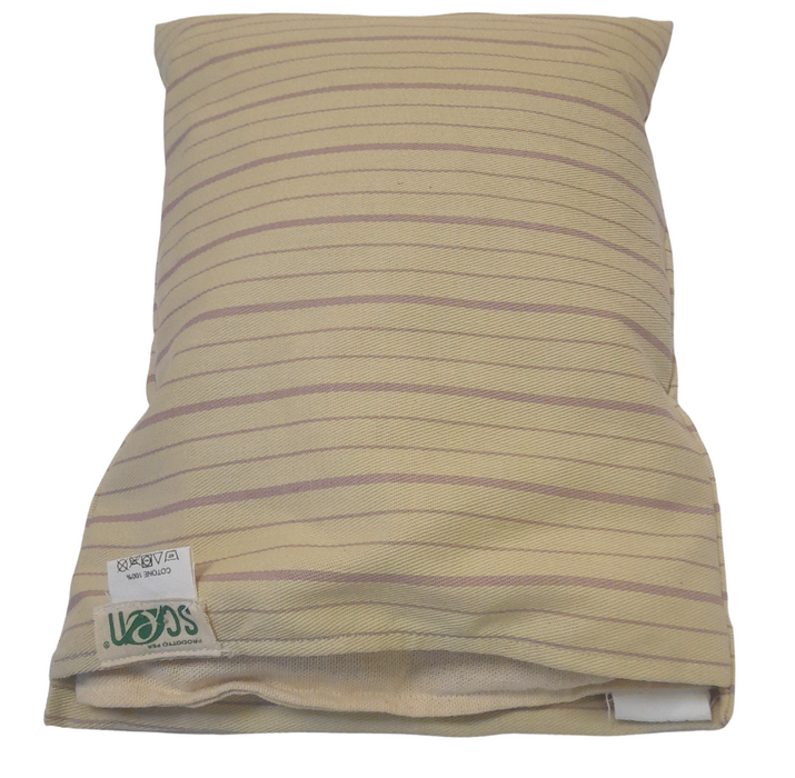 SCEN Cuscino per Culla, cm.30x20 in pula di Farro bio, Senza Cerniere e Parti Metalliche, Made in Italy, qualità Sartoriale Toscana