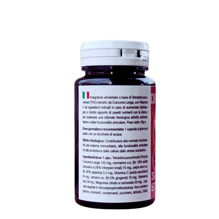 CURCUMINA  FLAMM-STOP, THC  Formula per massima biodisponibilità - 30 cps. - Scen