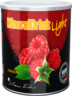 Mineraldrink light - Scen - 450 gr di Sali minerali e vitamine In polvere - gusto Lamponi, per 14 litri di bevanda ipotonica