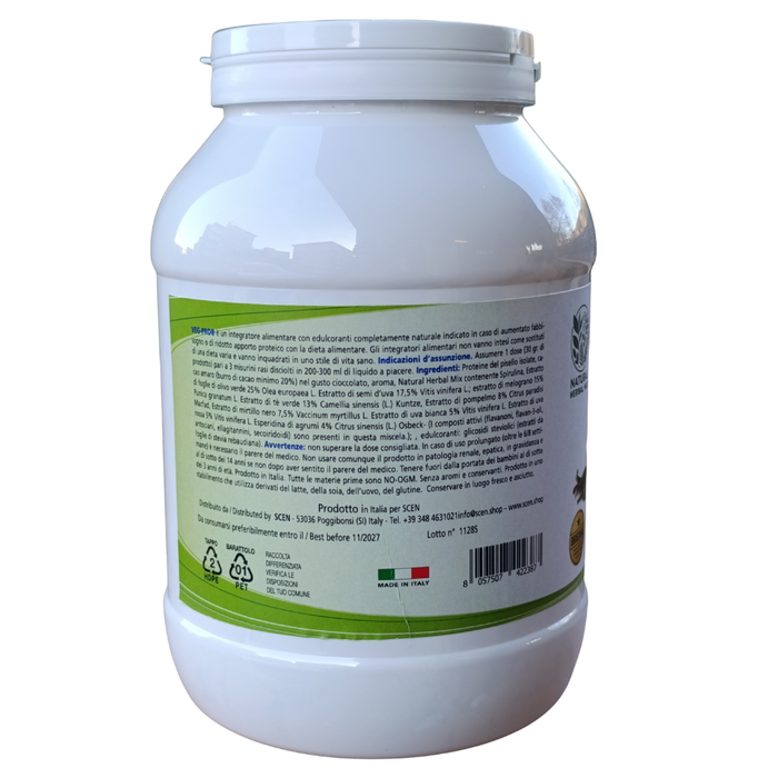 VEG-PRO Proteine del Pisello Isolate con Natural Herbal gusto cacao naturale, 1 kg