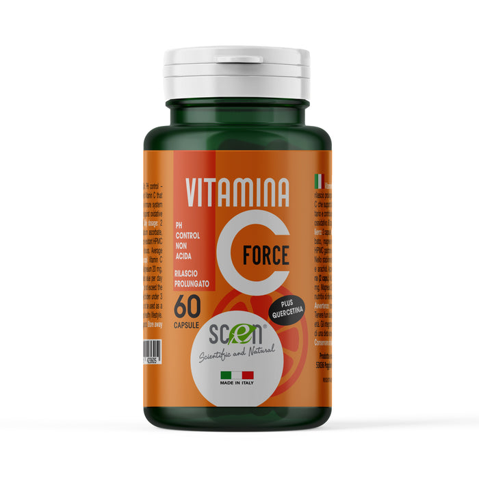 Vitamina C – Force con Quercetina, PH control – rilascio prolungato - 60 capsule