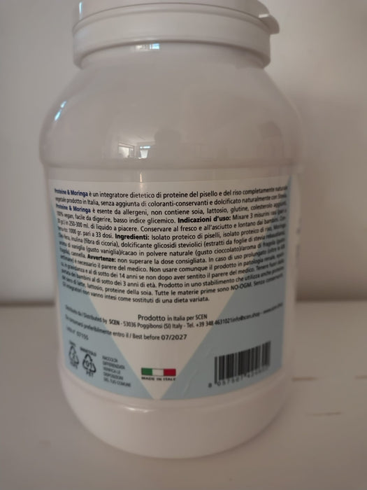 Proteine & Moringa - Raw Vegan 80% - Fragola