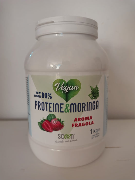 Proteine & Moringa - Raw Vegan 80% - Fragola