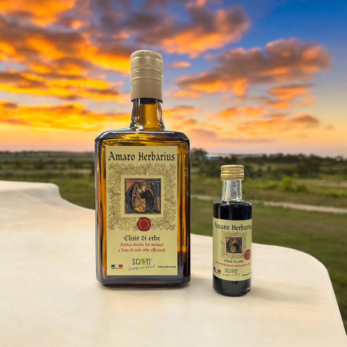 Amaro Herbarius - Elisir di Erbe - antica ricetta dei monaci a base di sole erbe officinali - 700 ml