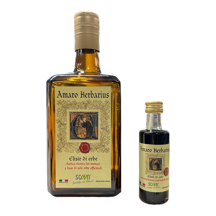 Amaro Herbarius - Elisir di Erbe - antica ricetta dei monaci a base di sole erbe officinali - 700 ml