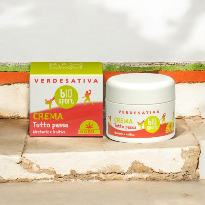 Bio Crema Arnica ed Artiglio del diavolo Tutto Passa CBD plus - Verdesativa - 100 ml. -  anti dolorifico - lenitivo anti infiammatorio -