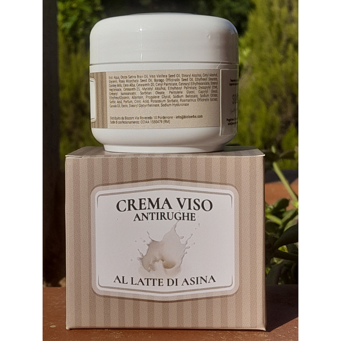 Crema Antirughe al Latte di Asina 50 ml - Bioloerbe