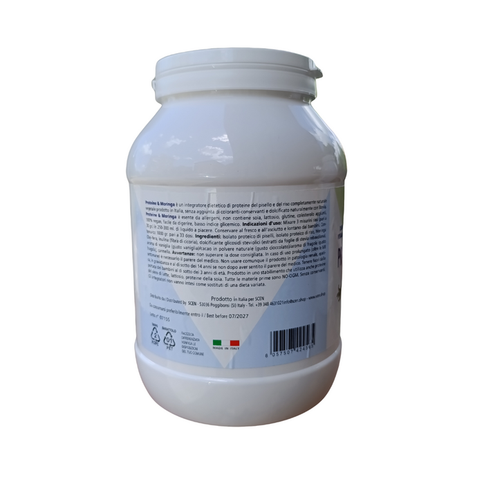 Proteine&Moringa - Raw Vegan 80% - Vaniglia