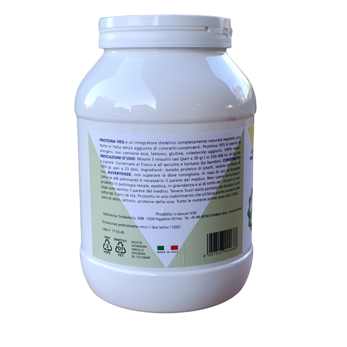 Power Greens - proteine vegetali + Superfoods - Gusto vaniglia - 1000 gr.