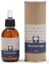 Olio di Borragine (Borago officinalis) 100% puro pressato a freddo - Scen - il cosmetico più indicato per pelli irritate da: eczemi, dermatiti, psoriasi ecc 50 ml.