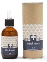 Olio di Argan (Argania spinosa) 100% puro pressato a freddo - Scen - adatto per pelli secche, o senili, conferisce eccezionale setosità e lucentezza, 50 ml.