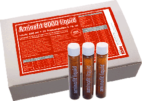 Aminofit 8000 - Scen - 8,20 gr. di pool aminoacidi liberi con vitamine - pronto da bere al Pompelmo, scatola da 20 ampulle da 25 ml