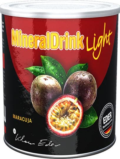 Mineraldrink light - Scen - 450 gr di Sali minerali e vitamine In polvere - gusto maracuja, per 14 litri di bevanda ipotonica