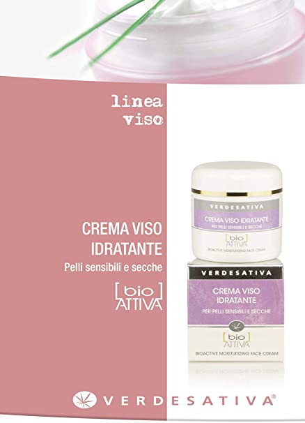 Crema viso Bioattiva Idratante - per pelli secche e sensibili - Verdesativa