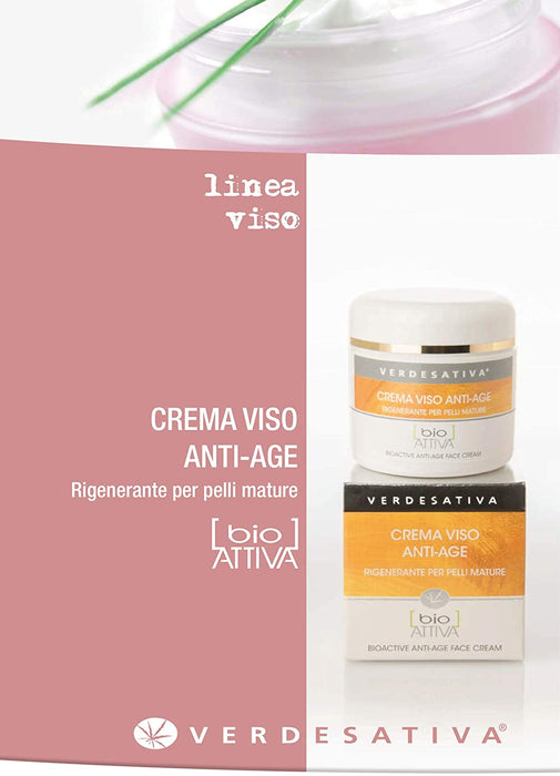 Crema viso Bioattiva Anti Age - Rigenerante per pelli mature