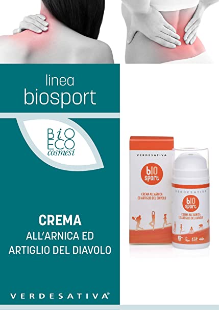 Crema all'ARNICA ed Artiglio del Diavolo (Iperico e Centella Asiatica) Verdesativa - Bio e Vegan - Cruelty free - Nickel Tested