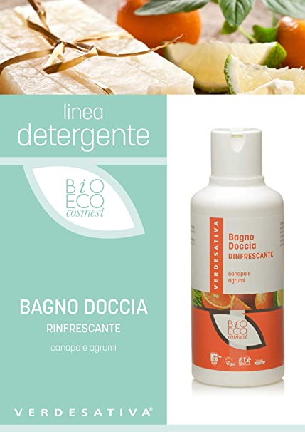 Bagno Doccia - canapa ed agrumi - RINFRESCANTE - Verdesativa