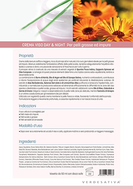 Crema viso Bioattiva Day & Night - Verdesativa