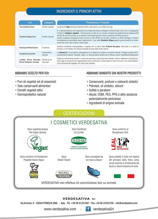 Crema viso Bioattiva Anti Age - Rigenerante per pelli mature - Verdesativa