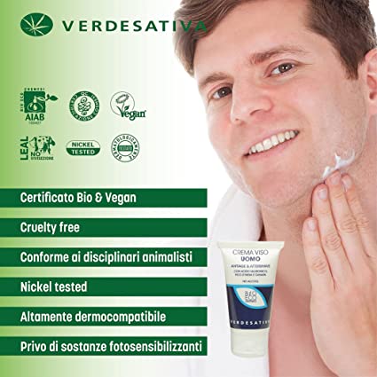 Crema viso UOMO - Anti age & after shave - Verdesativa